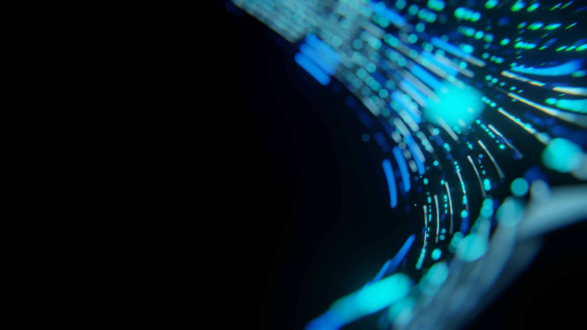 fiber optics background with lots light spots. Abstract tech bac